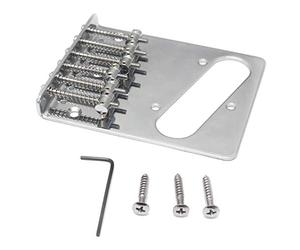 Uinfhyknd Cubierta de Cargador Superior de Sillín de Estilo Vintage 6 Cuerdas para Reemplazo de Piezas de Guitarra Eléctrica Estilo
