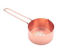 Uinfhyknd Cucharas y cucharas de acero inoxidable rosa juego de 8 tamaños grabados, boquillas vertedores y espejo para cocinar y cocinar