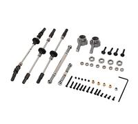 Uinfhyknd Eje de puente de acero mejorado para B14 B24 C14 C24 C34 C44 B16 B36 Q60 1/16 RC piezas de repuesto de coche, 6X6