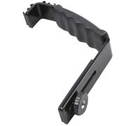 Uinfhyknd en L para cámara de vídeo y flash fotográfico, con 2 soportes laterales estándar para cámara réflex digital