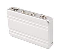 Uinfhyknd Estuche para tarjetas de visita Mini Bolsa de transporte Tarjetero Estuche para contraseña Se utiliza tarjetas de visita, etc. Plata, plata