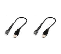 Uinfhyknd Extensión de datos interna placa base PC 2 unidades 20 cm 9 un USB externo
