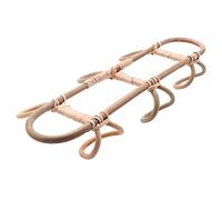 Uinfhyknd Ganchos de pared de ratán para niños, organizador de ropa, sombrero, ratán para niños