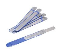 Uinfhyknd - Juego de 6 uñas de acero inoxidable, doble de uñas, metal, para la familia y los viajes