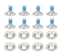 Uinfhyknd Juego de fijación para Snowboard de 8 piezas, de montaje para Snowboard con arandelas para Snowboard, accesorios para esquí fijo