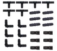 Uinfhyknd Kit de accesorios para tubos de - 6 dientes, 6 juntas, 6 extremos, 6 - Sistemas de compatibles 16 mm