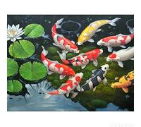 Uinfhyknd Kits de diamantes redondos 5D para manualidades, decoración del hogar