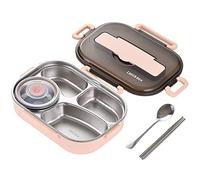 Uinfhyknd Lonchera Bento de 1,5 L para estudiantes, con aislamiento térmico, 2 unidades