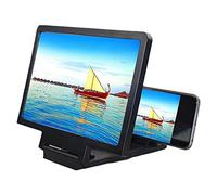 Uinfhyknd Lupa de pantalla 3D, amplificador de teléfono móvil inteligente, pantalla antirradiación con soporte para teléfono para cualquier smartphone
