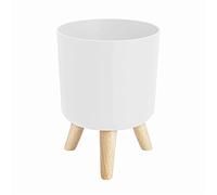 Uinfhyknd Macetas modernas con patas de madera para dormitorio, sala de estar, suelo, maceta, hogar, jardín, 2 unidades