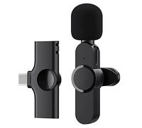 Uinfhyknd Micrófono Lavalier Solapa Inalámbrico para Video, Grabación, Streaming Live de arriba, Vlog, Interfaz Tipo C