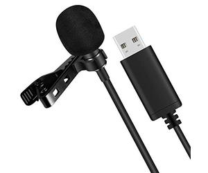 Uinfhyknd MicróFono USB Universal MicróFono Lavalier MicróFono de Computadora Plug and Play MicróFono Omnidireccional