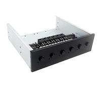 Uinfhyknd Módulo de Interruptor de Alimentación Rígido Controlador Selector de Disco Duro de 6 para Soporte de Ordenador de Escritorio HDD SATA de 2,5/3,5 Pulgadas