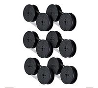 Uinfhyknd Paquete 6 Cintas para MáQuina de Escribir Carrete Doble para MáQuina Escribir Tinta Paquete Carrete Doble Pieza Repuesto Tinta para MayoríA de las MáQuinas de Escribir(Negro)
