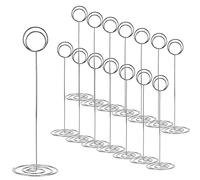 Uinfhyknd Paquete de 15 Soportes de NúMeros de Mesa de 8.75 Pulgadas de, Soporte de Tarjetas, Soporte de Cuadros de Mesa, Clip de Alambre de Soporte de Fotos, Memo de Menú