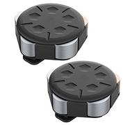 Uinfhyknd Paquete de 2 Dispensadores de Monedas - Estuche PortáTil para Monedas con Clip, Monedero Minimalista para ColeccióN de Monedas (Paquete de 2, Negro)