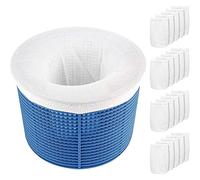 Uinfhyknd , Paquete de 20 calcetines de malla ultrafina reutilizables para guardar residuos de alberca