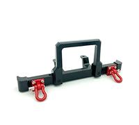 Uinfhyknd Parachoques Delantero de Metal Gancho de Remolque para MN D90 D91 D96 MN-90 MN99S 1/12 Accesorios de Piezas de Actualización para RC, Negro