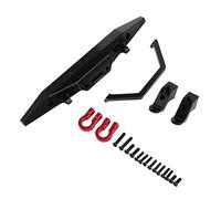 Uinfhyknd Parachoques Delantero de Metal para MN D90 D91 D96 D99S MN90 MN99 MN99S 1/12 RC Car Upgrade Parts Accessories, Negro