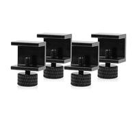 Uinfhyknd Piezas Impresora 3D, 4 Uds., Abrazadera Clip Cama Calefactable de Vidrio, Clips de Cama Calefactables, Retenedor de Plataforma de ConstruccióN de AleacióN de Aluminio