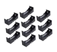 Uinfhyknd Plastic - Caja de almacenamiento 26650 para soporte de batería individual, 10 unidades, color negro
