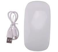 Uinfhyknd Ratón inalámbrico Bluetooth recargable ratón de computadora delgado ergonómico ratón PC para (blanco)