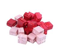 Uinfhyknd Set de regalo de 24 piezas - Caja de joyería cuadrada para aniversario, boda, cumpleaños, colores