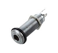 Uinfhyknd Soporte cilíndrico cromado de 1/4 pulgadas para guitarra eléctrica