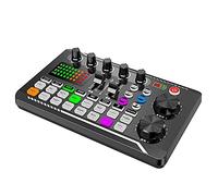 Uinfhyknd Tarjeta de Sonido Externa en, Cambiador de Voz Bluetooth 5.0, 16 Tipos de Efectos de Sonido, Mezclador de 6 Modos para TeléFonos, Pc, Tabletas