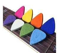 Uinfhyknd Ukulele Picks - Púas de fieltro para ukelele y guitarra, 8 púas de guitarra, multicolor