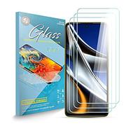 UIOK Protector de Pantalla Compatible paraxiaomi poco X4 pro 5GX Anti Rayones, Sin Burbujas y con Una Dureza de 9H Película de HD Transparente y Fina Compatible para xiaomi poco X4 pro 5G