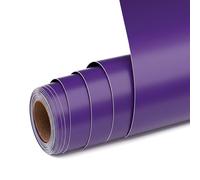 UIOK Vinilo Adhesivo Morado, Vinilo Permanente 30,5 x 457.2 cm Mate Morado Vinilo para Cricut, Vinilo Adhesivo Permanente para Cerámica, Vidrio, Taza