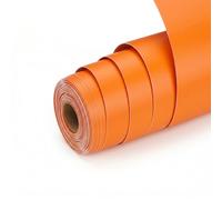 UIOK Vinilo Adhesivo Naranja, Vinilo Permanente 30,5 x 914,4 cm Mate Naranja Vinilo para Cricut, Vinilo Adhesivo Permanente para Cerámica, Vidrio, Taza