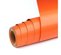 UIOK Vinilo Adhesivo Permanente, Mate Naranja Vinilo Permanente para Cricut, 30,5 cm x 457,7 cm Rollo de Vinilo para Cerámica, Vidrio, Taza(Naranja)