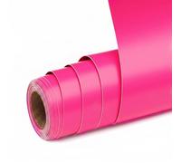 UIOK Vinilo Adhesivo Permanente, Mate Rosado Vinilo Permanente para Cricut, 30,5 cm x 457,7 cm Rollo de Vinil Rosad-o para Cerámica, Vidrio, Taza (Rosado)