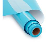 UIOK Vinilo Textil Termoadhesivo 30 x 365 cm HTV Vinilo Textil, Azul Rollo de Vinilo Transferencia de Calor Vinilo Termoadhesivo Textil para DIY Camisetas y Más Telas, Fácil de Cortar (Azul)