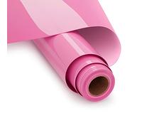 UIOK Vinilo Textil Termoadhesivo 30 x 365 cm HTV Vinilo Textil, Rosa Rollo de Vinilo Transferencia de Calor Vinilo Termoadhesivo Textil para DIY Camisetas y Más Telas, Fácil de Cortar (Rosa)