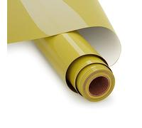 UIOK Vinilo Textil Termoadhesivo,Oro HTV Película de Vinilo Textil 30 x 365 cm Rollo de Vinilo Transferencia de Calor Vinilo, Termoadhesivo Textil para Cricut y Silhouette Cameo (Oro)
