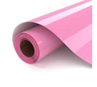 UIOK Vinilo Textil Termoadhesivo, Rosa Textil 30.5x182cm HTV Vinilo de Transferencia de Calo para Cricut,Rosa Vinilo Termoadhesivo Textil para DIY Camisetas y Más Telas