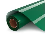 UIOK Vinilo Textil Termoadhesivo Verde Oscuro HTV Rollo de Vinilo Transferencia de Calor, Película de Vinilo Textil Termoadhesivo Textil para Cricut y Silhouette Cameo,Fácil de Cortar(Verde Oscuro)