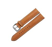 UIONBUN Watch Strap,18mm 19mm 20mm 21mm 22mm Black Brown Coffee Watchband Genuine Leather Watch Band Watch Strap Leisurely (Band Color : Brown with tan, Band Width : 19mm)(Brown with tan,21mm)