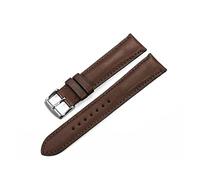 UIONBUN Watch Strap,18mm 19mm 20mm 21mm 22mm Black Brown Coffee Watchband Genuine Leather Watch Band Watch Strap Leisurely (Band Color : Brown with tan, Band Width : 19mm)(Coffee with coffee,20mm)