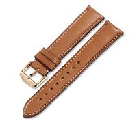 UIONBUN Watch Strap,Leather Watch Strap Watch Band 16mm 18mm 19mm 20mm 21mm 22mm 24mm Leisurely (Band Color : Black with red, Band Width : 24mm)(Brown with tan,19mm)