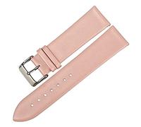 UIONBUN Watch Strap,Watch Accessories 12mm-24mm Genuine Leather Watch Band Watch Strap Fashion Pink Watchbands Leisurely (Band Color : Black, Band Width : 13mm)(Pink,20mm)