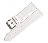 UIONBUN Watch Strap,Watch Accessories 12mm-24mm Genuine Leather Watch Band Watch Strap Fashion Pink Watchbands Leisurely (Band Color : Black, Band Width : 13mm)(White,13mm)