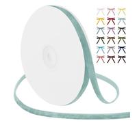 Uiopa Cinta Terciopelo, 6mm x 9m Cinta Regalo de Terciopelo, Cinta Verde Judía Decorativa de Tela para Envolver Regalos, Coronas, Bodas, Fiestas, Manualidades