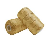 Uiopa Hilo Macrame 1,5mm x 400m, Cuerda Macrame de Nylon para Ganchillo, Hilo Crochet Caqui para Bolsos a Crochet, Bricolaje, Decoración, Manualidades