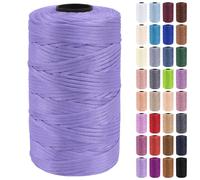 Uiopa Hilo Macrame 3mm x 200m Cuerda Macrame Polipropileno Plano Hilo de Ganchillo para Bolsos a Crochet, Bolso de Mano, Sombrero, Manualidades, Envolver Regalo, Proyecto de Bricolaje