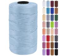 Uiopa Hilo Macrame 3mm x 200m Cuerda Macrame Polipropileno Plano Hilo de Ganchillo para Bolsos a Crochet, Bolso de Mano, Sombrero, Manualidades, Envolver Regalo, Proyecto de Bricolaje