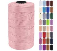 Uiopa Hilo Macrame 3mm x 200m Cuerda Macrame Polipropileno Plano Hilo de Ganchillo para Bolsos a Crochet, Bolso de Mano, Sombrero, Manualidades, Envolver Regalo, Proyecto de Bricolaje